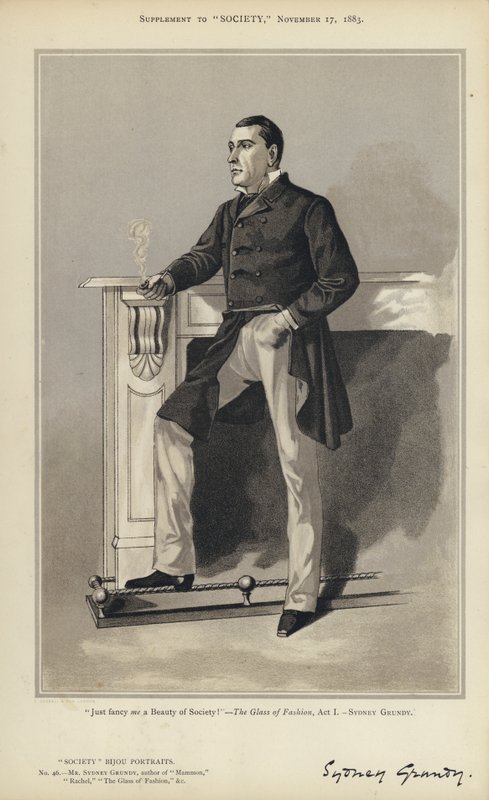 Mr Sydney Grundy (színes litó) alkotó: English School