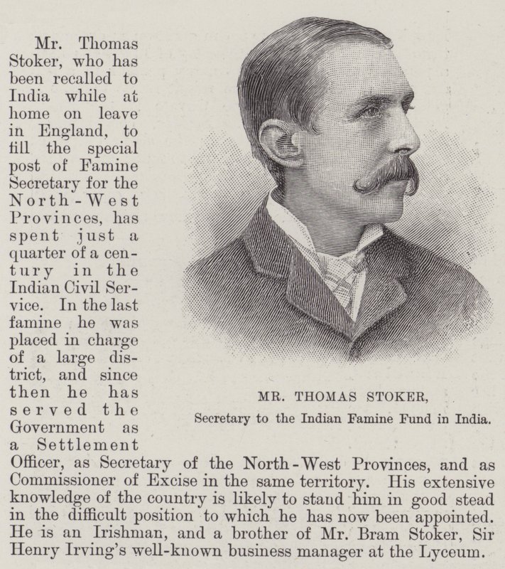 Thomas Stoker úr, az Indiai Éhínség Alap titkára Indiában alkotó: English School