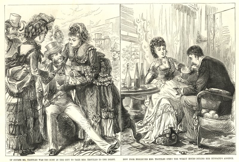 Trottles úr túl elfoglalt volt a városban ahhoz, hogy Mrs. Trottlest elvigye a Derbyre alkotó: English School