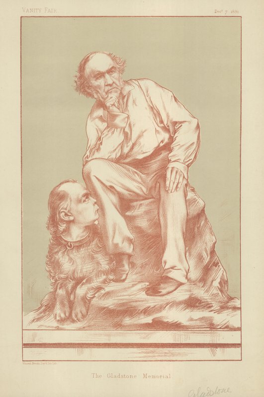 William Ewart Gladstone és Charles Bradlaugh alkotó: English School