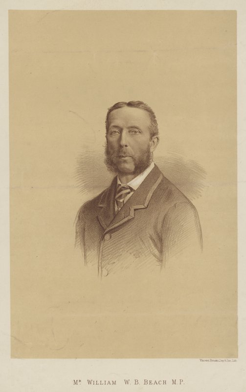 William W B Beach képviselő (litho) alkotó: English School