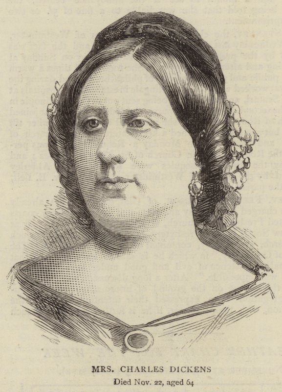 Mrs Charles Dickens (metszet) alkotó: English School