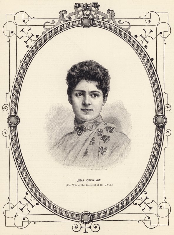 Mrs Cleveland (az USA elnökének felesége) (metszet) alkotó: English School