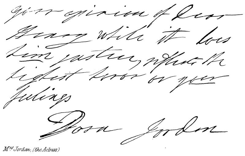 Mrs Jordan, (színésznő) alkotó: English School