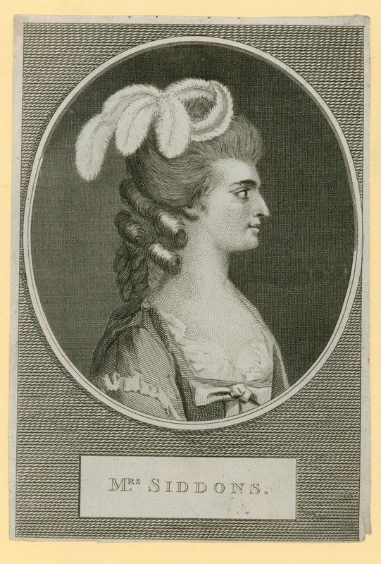 Mrs. Sarah Siddons, színésznő alkotó: English School