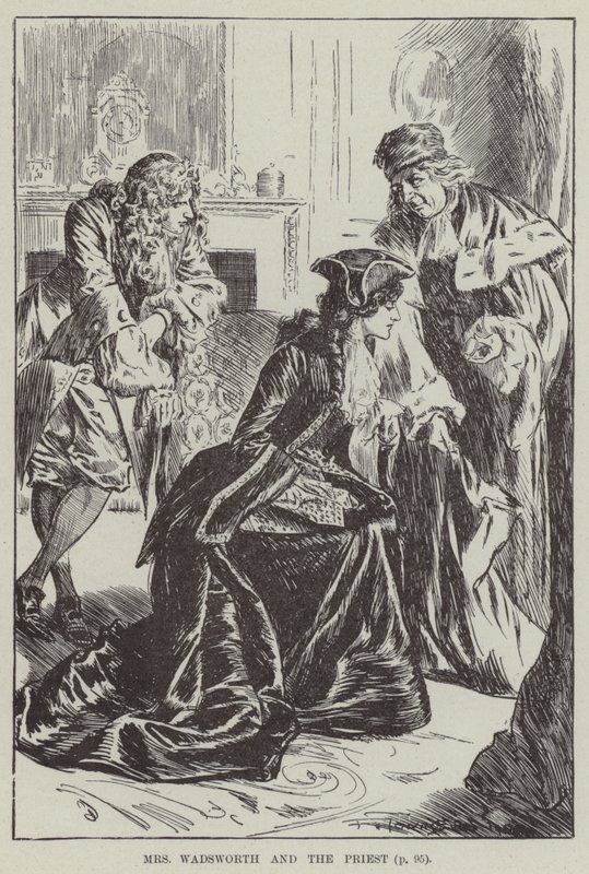 Mrs Wadsworth és a pap (metszet) alkotó: English School