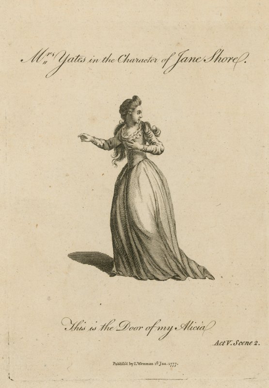 Mrs Yates Jane Shore karakterében alkotó: English School