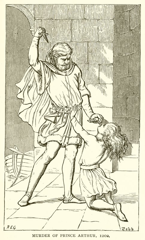 Arthur herceg meggyilkolása, 1202 alkotó: English School