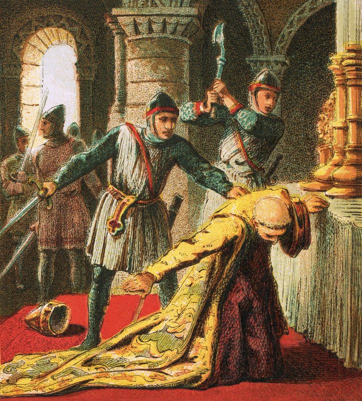 Thomas a Becket meggyilkolása alkotó: English School