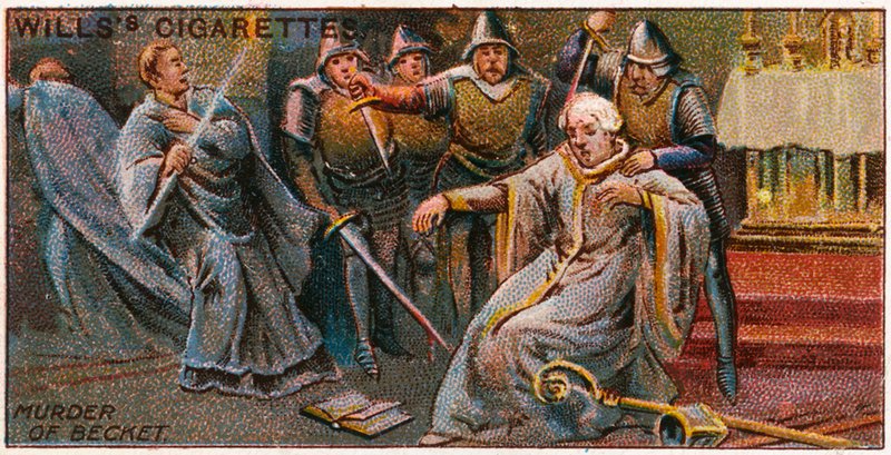 Thomas a Becket meggyilkolása alkotó: English School