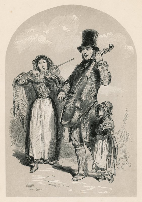 Zene az utcán, 1849 alkotó: English School