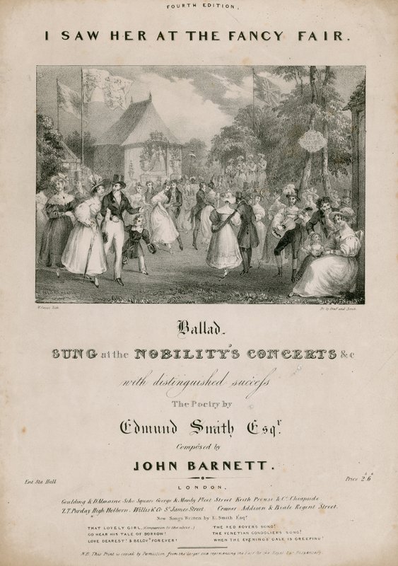 Kotta: Edmund Smith díszes vásárán láttam, komponálta John Barnett alkotó: English School