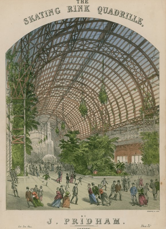 Kotta a The Skating Rink Quadrille-hoz, J Pridham alkotó: English School