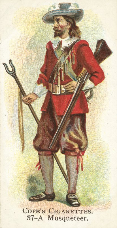 Musquetteer (chromolitho) alkotó: English School