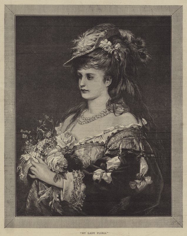 My Lady Flora (metszet) alkotó: English School