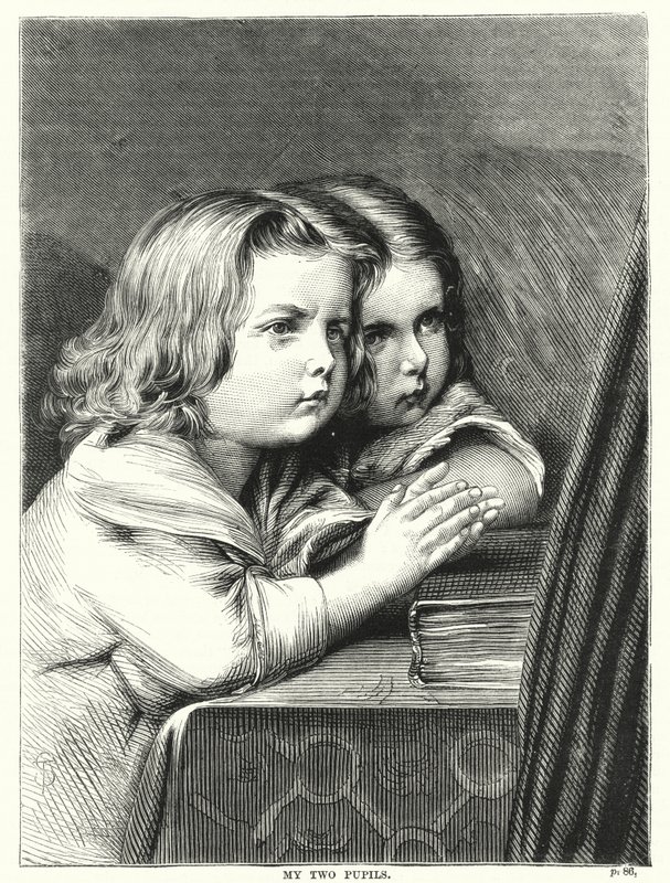 Két tanítványom (metszet) alkotó: English School