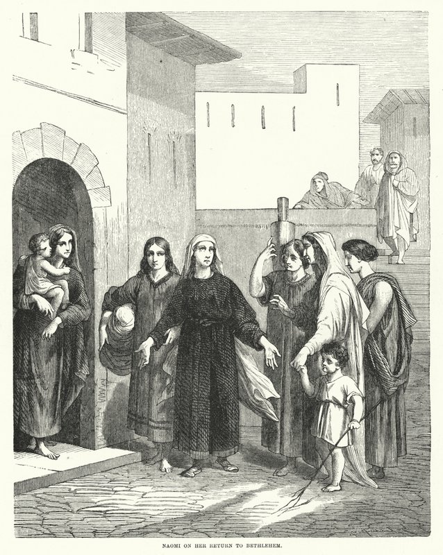 Naomi a Betlehembe való visszatérésről (metszet) alkotó: English School