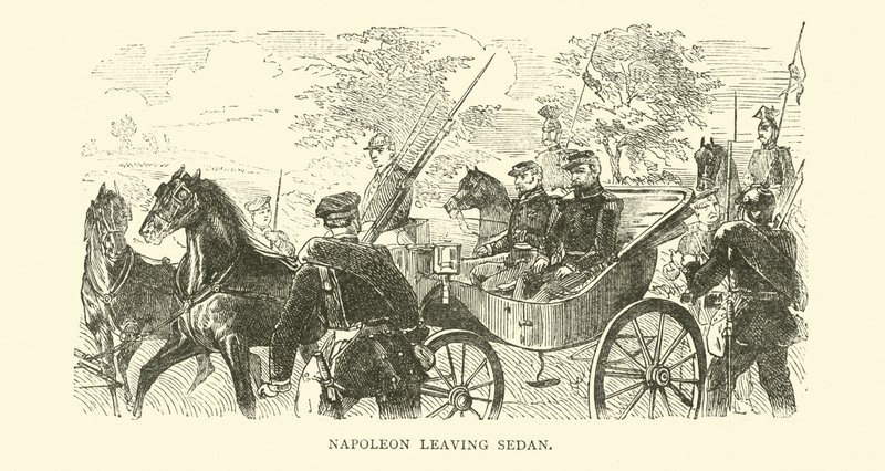 Napóleon elhagyja Sedant, 1870 szeptemberében alkotó: English School