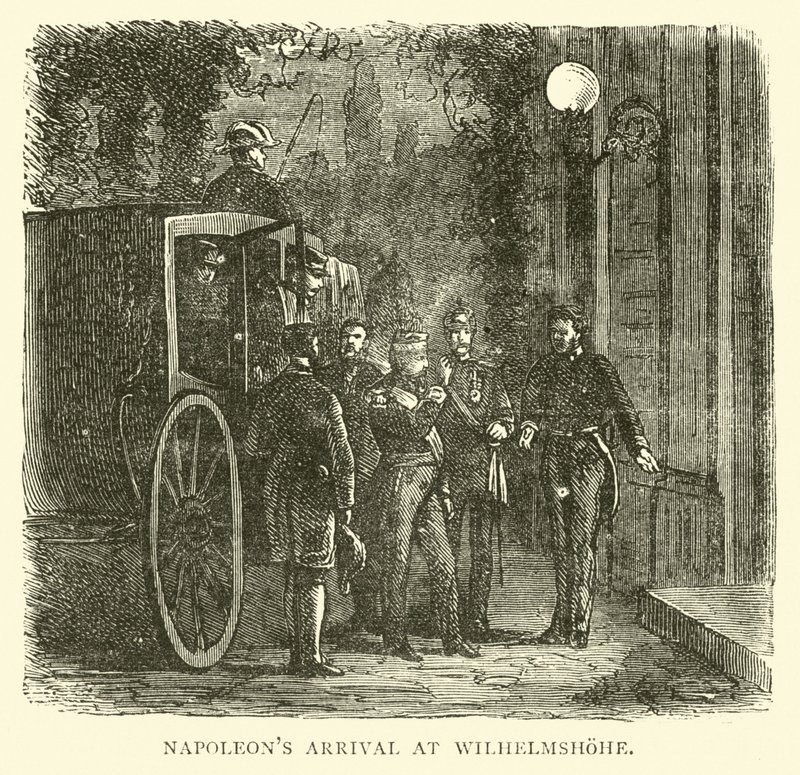 Napóleon érkezése Wilhelmshohe-ba, 1870. szeptember alkotó: English School
