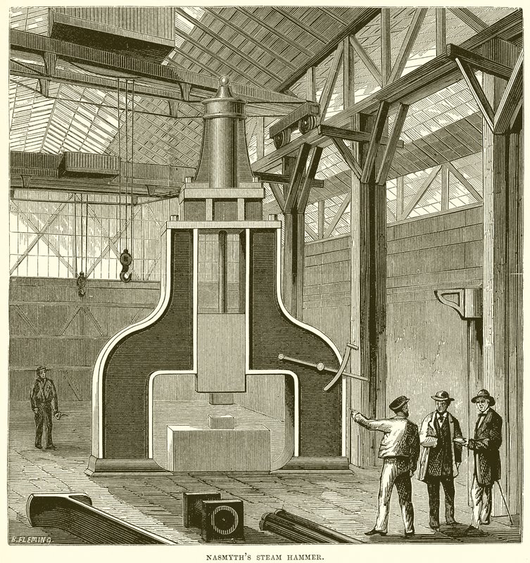 Nasmyths Steam Hammer alkotó: English School