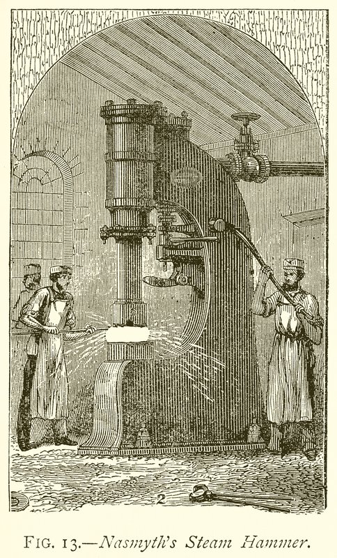 Nasmyths Steam Hammer alkotó: English School