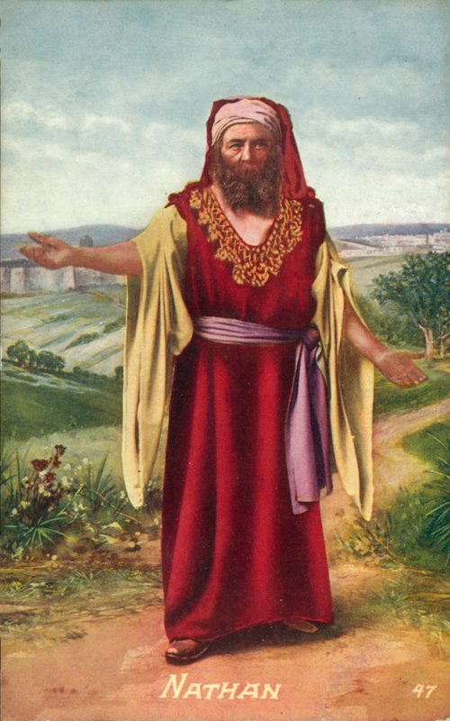 Nátán, az Ószövetség prófétája (színes litográfia) alkotó: English School
