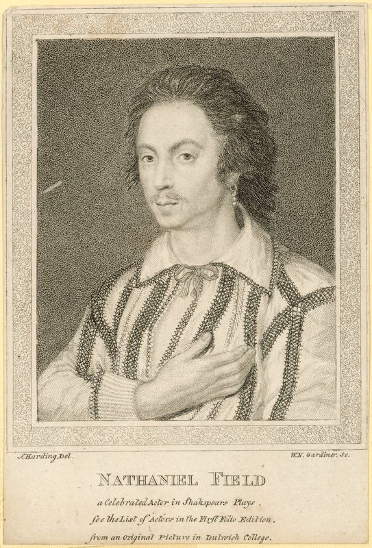 Nathaniel Field, Shakespeare-darabok ünnepelt színésze alkotó: English School