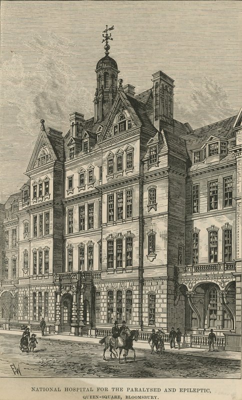 Országos Bénák és Epilepsziás Kórház, Queen Square, Bloomsbury alkotó: English School