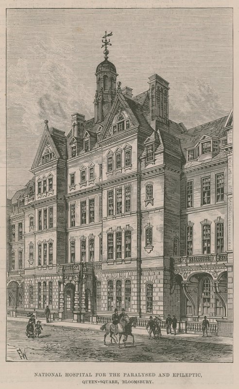 Országos Bénák és Epilepsziás Kórház, Queen Square, Bloomsbury alkotó: English School