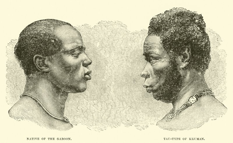 Gabon őshonos; Tau-típusú Kruman alkotó: English School