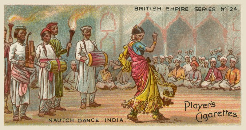 Nautch Dance, India (chromolitho) alkotó: English School