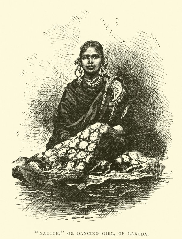 Nautch, avagy Táncoló lány, Baroda alkotó: English School