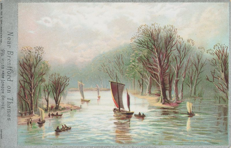 Brentford közelében, a Temzén alkotó: English School
