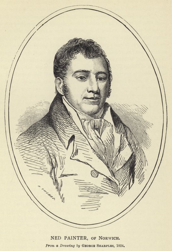 Ned Painter, Norwich, George Sharples rajzából, 1824 alkotó: English School