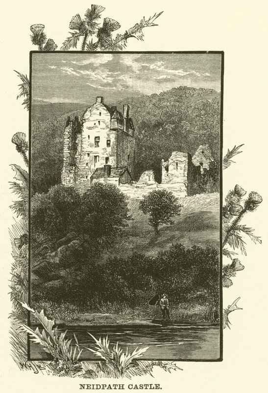 Neidpath kastély (metszet) alkotó: English School