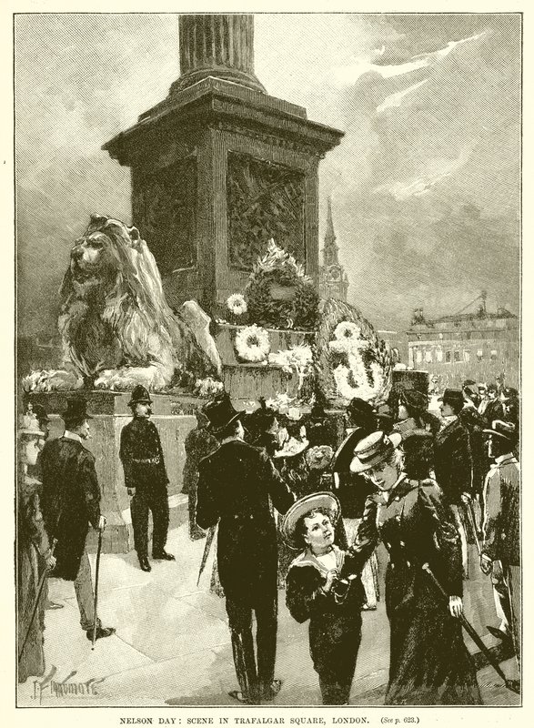 Nelson Day: Jelenet a londoni Trafalgar Square-en alkotó: English School