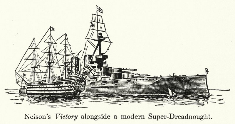 Nelson győzelme egy modern Super-Dreadnought mellett alkotó: English School