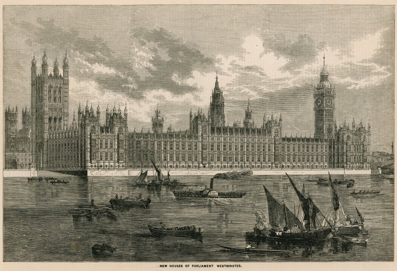 A Parlament új házai, Westminster, London alkotó: English School