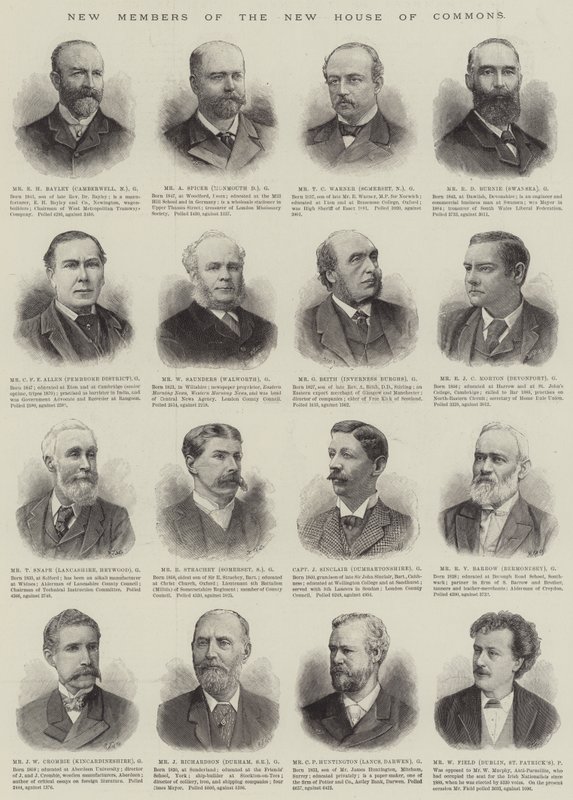 Az új alsóház új tagjai (metszet) alkotó: English School
