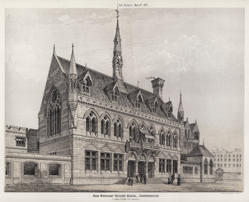 New Merchant Taylors School, Charterhouse (metszet) alkotó: English School