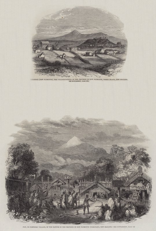 New Plymouth Új-Zélandon (metszet) alkotó: English School