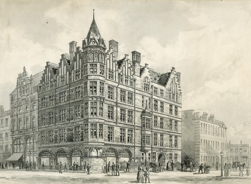 Új helyiségek a Vakok Általános Jólétét Elősegítő Egyesület számára, Tottenham Court Road, London alkotó: English School