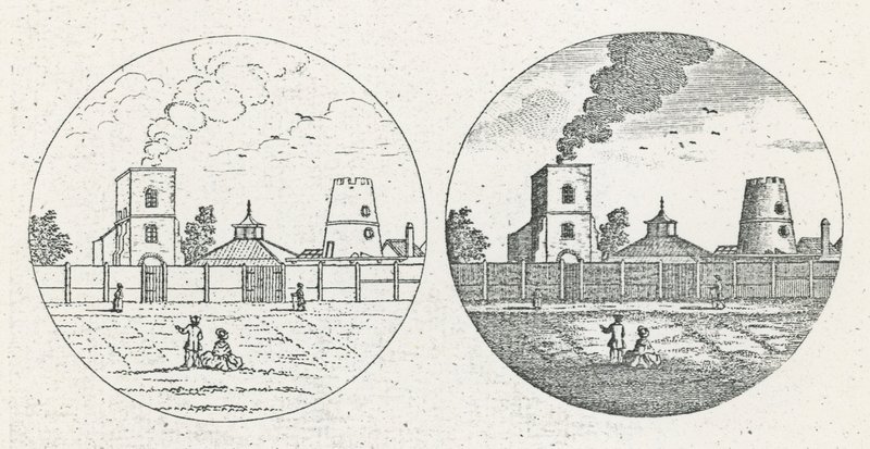 New River Head, 1775. június 6-án alkotó: English School