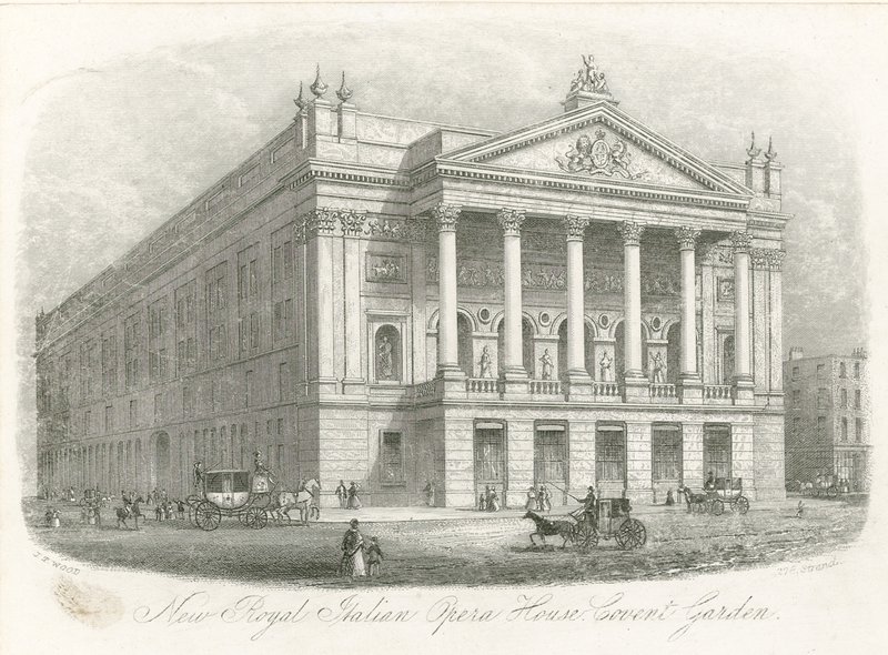 Új Királyi Olasz Operaház, Covent Garden, London alkotó: English School