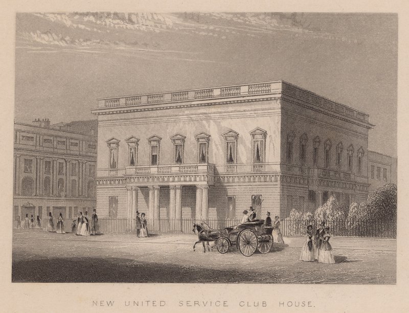 Új United Service Club House, London alkotó: English School