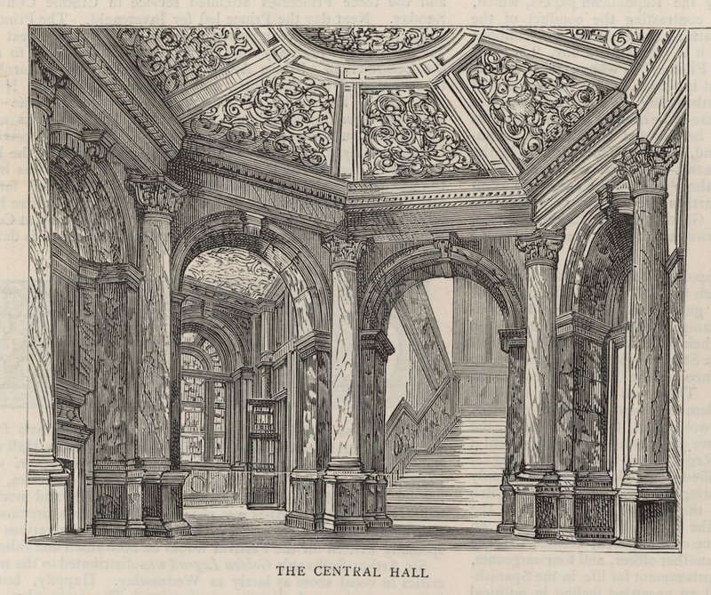 Az Alkotmányos Klub új épülete a Northumberland Avenue-n: a Central Hall alkotó: English School