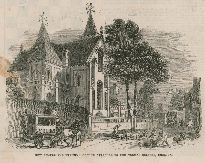Új kápolna és gyakorlópálya alkotó: English School