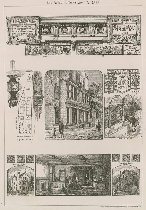 Új tejüzem, Kensington, 1777-ben épült alkotó: English School