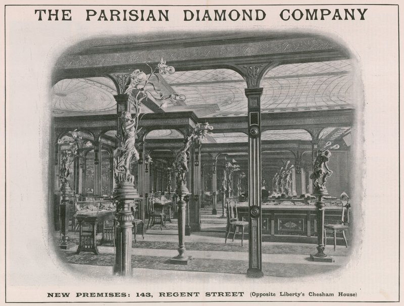 A The Parisian Diamond Company új telephelye, 143 Regent Street, London alkotó: English School