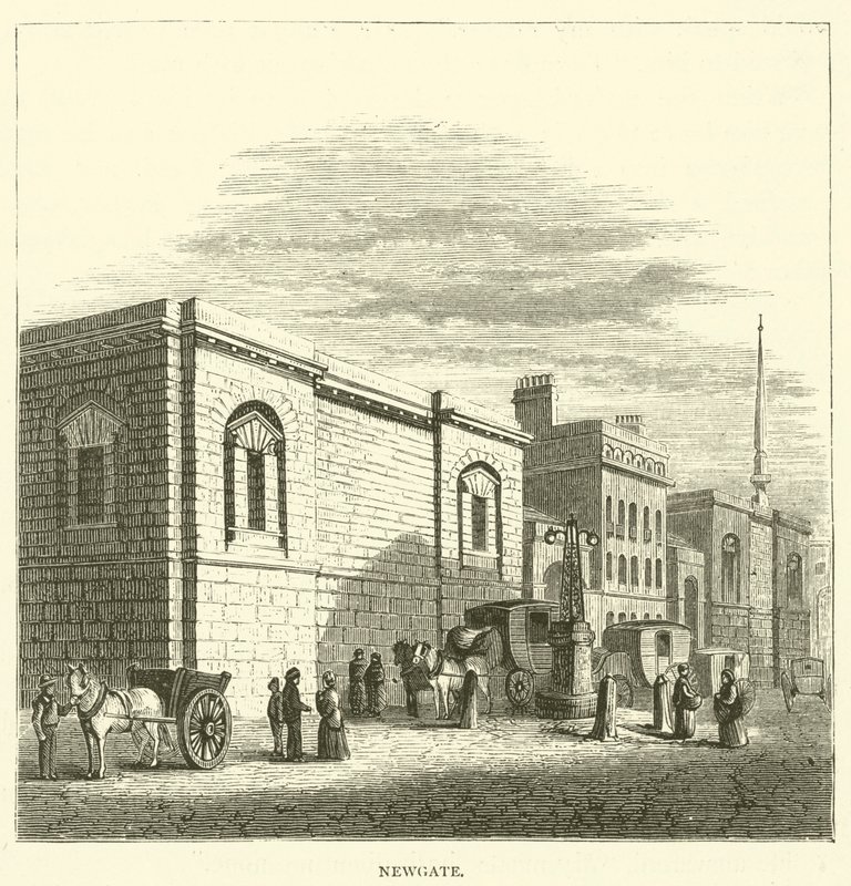 Newgate (metszet) alkotó: English School